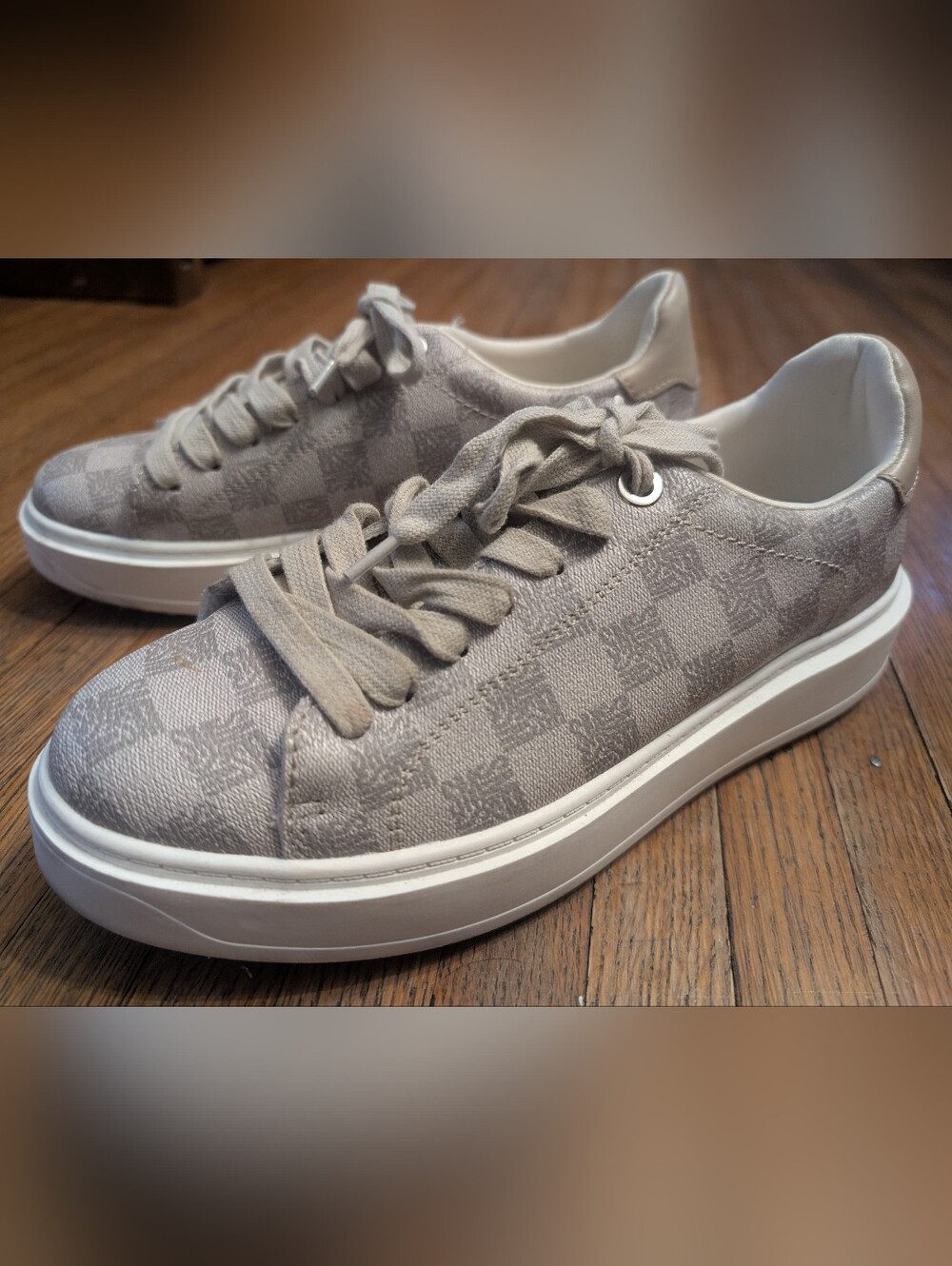 Steve Madden Charlie Platform Sneakers — Light Gray
